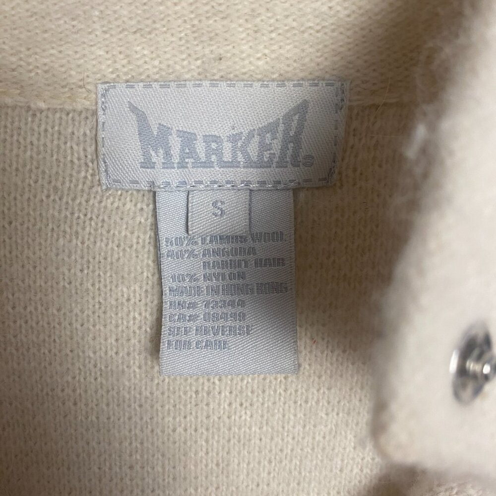 Marker Lambs Wool Pullover Button Ski Sweater Moc… - image 3